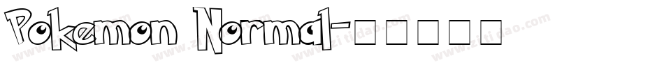 Pokemon Normal字体转换